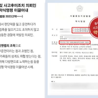 음주운전+사고후미조치 사건 벌금형